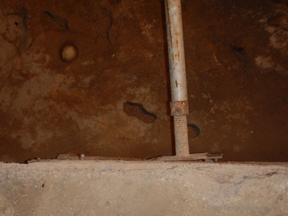 Fußabdrücke in der Theopetra-Höhle
